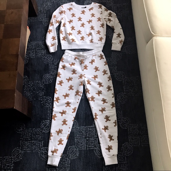 🍪 SUPER ADORABLE GINGERBREAD SWEATPANTS 2-PIECE! - Picture 6 of 8